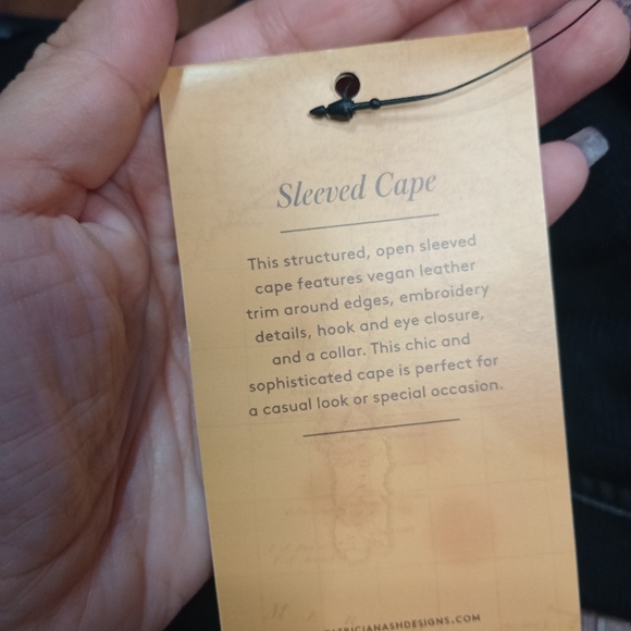 Patricia Nash Sleeved Cape Poncho Plus Size - Picture 7 of 9